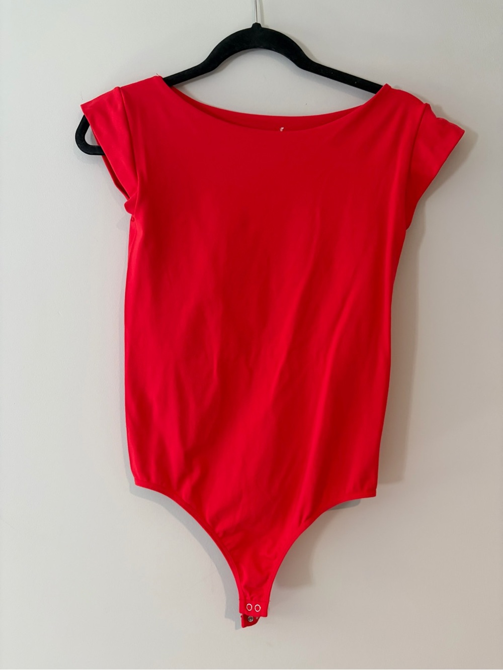 Free People Bright Red One-Piece Bodysuit